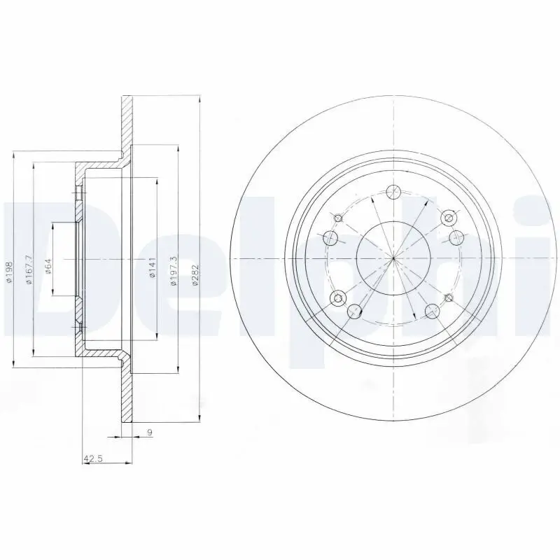 Bremsscheibe DELPHI BG4249