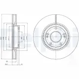 Bremsscheibe DELPHI BG4251C