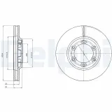 Bremsscheibe DELPHI BG4252