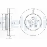 Bremsscheibe Vorderachse DELPHI BG4253