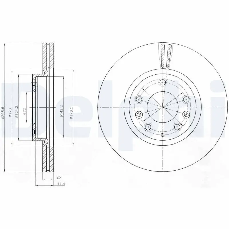 Bremsscheibe DELPHI BG4255