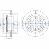 Bremsscheibe DELPHI BG4263