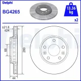 Bremsscheibe DELPHI BG4265