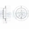 Bremsscheibe Hinterachse DELPHI BG4267 Bild Bremsscheibe Hinterachse DELPHI BG4267