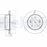 Bremsscheibe DELPHI BG4273
