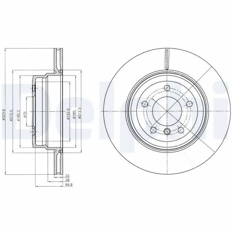 Bremsscheibe DELPHI BG4284