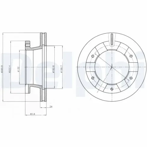 Bremsscheibe Vorderachse DELPHI BG4285 Bild Bremsscheibe Vorderachse DELPHI BG4285