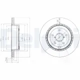 Bremsscheibe DELPHI BG4287
