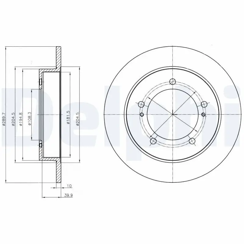 Bremsscheibe DELPHI BG4289