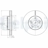 Bremsscheibe Vorderachse DELPHI BG4290