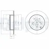 Bremsscheibe Hinterachse DELPHI BG4291 Bild Bremsscheibe Hinterachse DELPHI BG4291