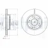 Bremsscheibe Vorderachse DELPHI BG4294 Bild Bremsscheibe Vorderachse DELPHI BG4294