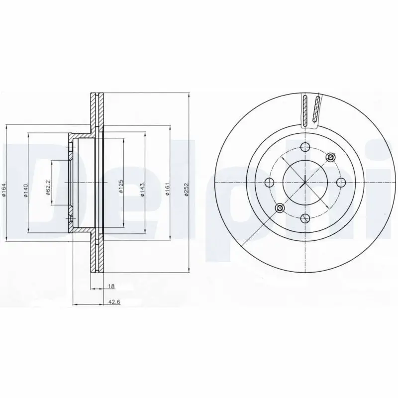 Bremsscheibe DELPHI BG4295