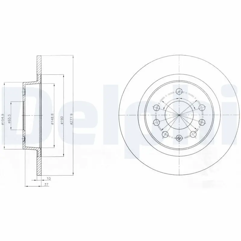 Bremsscheibe DELPHI BG4300