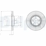 Bremsscheibe DELPHI BG4309