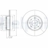 Bremsscheibe DELPHI BG4312