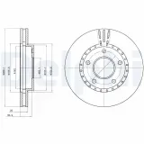 Bremsscheibe Vorderachse DELPHI BG4323