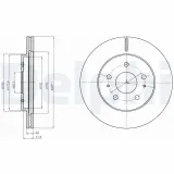 Bremsscheibe Vorderachse DELPHI BG4326