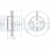 Bremsscheibe DELPHI BG4328