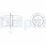 Bremsscheibe Hinterachse DELPHI BG4329