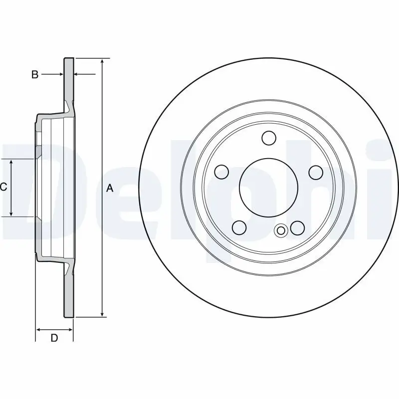 Bremsscheibe DELPHI BG4558C