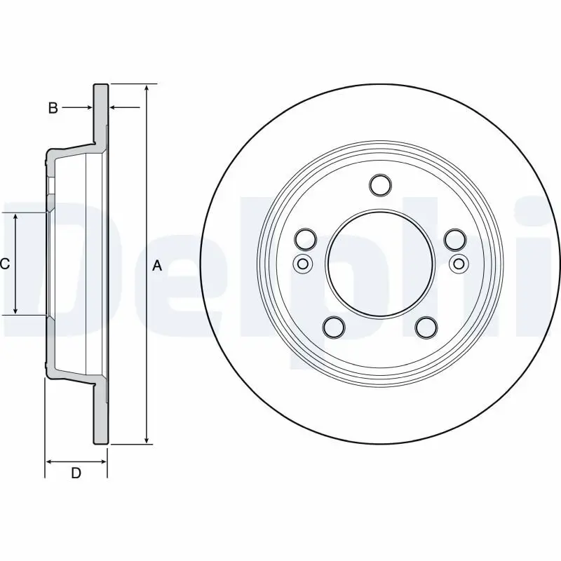 Bremsscheibe DELPHI BG4559C