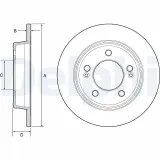Bremsscheibe DELPHI BG4559C