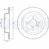 Bremsscheibe DELPHI BG4560C Bild Bremsscheibe DELPHI BG4560C