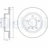 Bremsscheibe Hinterachse DELPHI BG4561C Bild Bremsscheibe Hinterachse DELPHI BG4561C