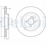 Bremsscheibe DELPHI BG4568C