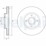 Bremsscheibe DELPHI BG4569C