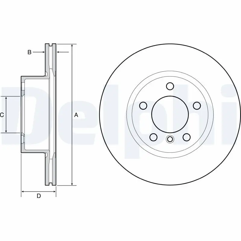 Bremsscheibe DELPHI BG4645C