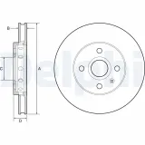 Bremsscheibe DELPHI BG4647C