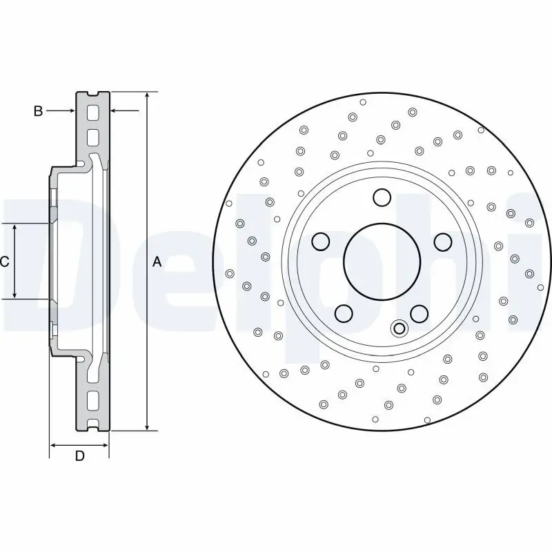 Bremsscheibe DELPHI BG4657C