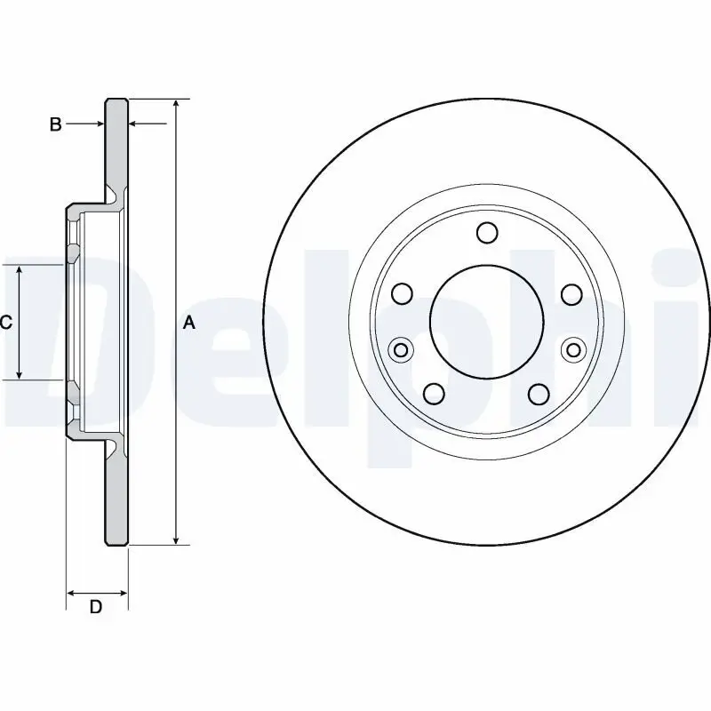 Bremsscheibe DELPHI BG4661C