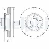 Bremsscheibe DELPHI BG4663C