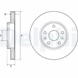 Bremsscheibe Vorderachse DELPHI BG4667C