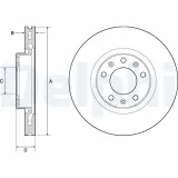 Bremsscheibe DELPHI BG4669C