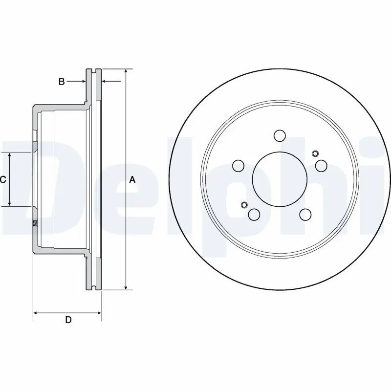 Bremsscheibe DELPHI BG4677C