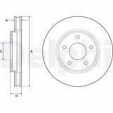 Bremsscheibe DELPHI BG4678C