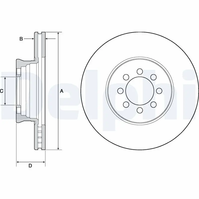 Bremsscheibe DELPHI BG4679C