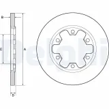 Bremsscheibe DELPHI BG4680C