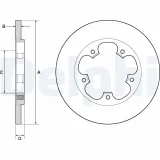 Bremsscheibe DELPHI BG4681C