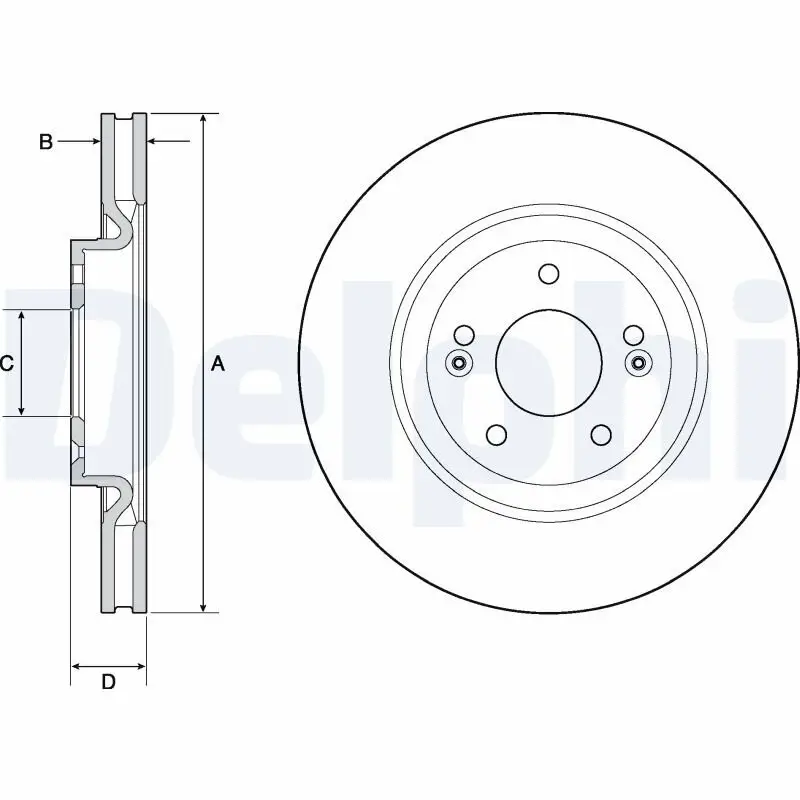 Bremsscheibe DELPHI BG4683C