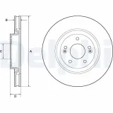 Bremsscheibe DELPHI BG4683C