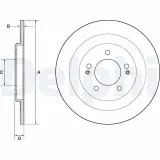 Bremsscheibe Hinterachse DELPHI BG4688C