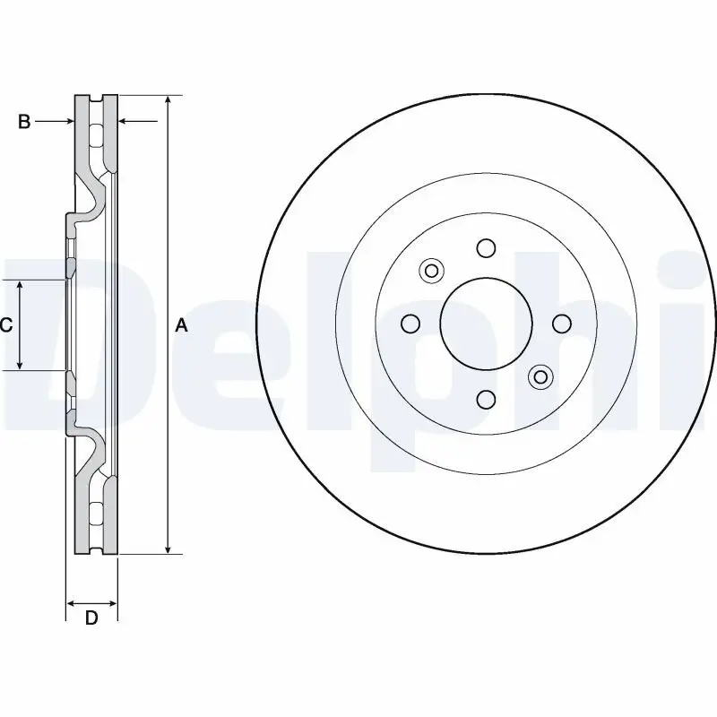 Bremsscheibe DELPHI BG4689C