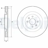 Bremsscheibe Vorderachse DELPHI BG4689C