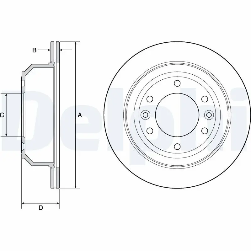 Bremsscheibe DELPHI BG4692C