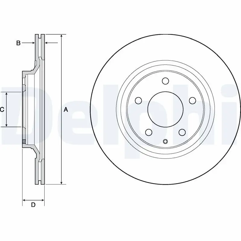 Bremsscheibe DELPHI BG4693C